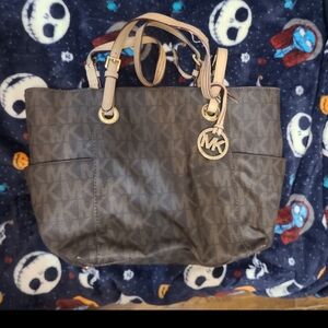 Michael Kors Brown Signature Tote Bag